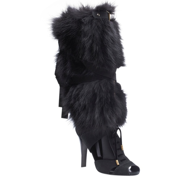 Louis Vuitton Shoes - Louis Vuitton Anastasia Fur&Suede Sandals(148454)